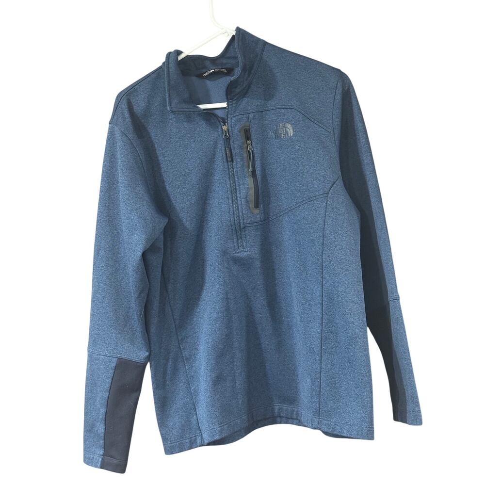The North Face Men's Blue Quarter-Zip Pullover Jacket Large